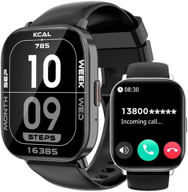 Main image of Smart Watch for Men and Women, 2.01-inch HD Touch Screen, 120+ Sports Modes/IP67 Waterproof/Heart Rate/Sleep Monitoring (Answer/Make Calls), for Android/iOS (Black)
