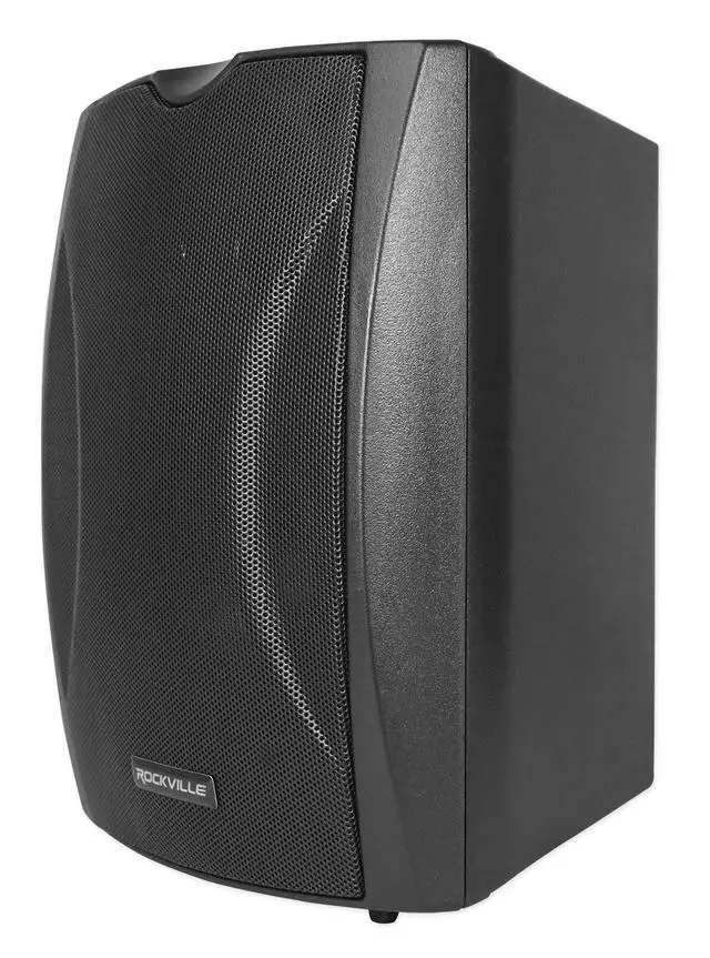 Alt view image 4 of 7 - WET-5B 70V 5.25" Black Indoor/Outdoor Wall Speaker, 2-Pack | IPX55 Waterproof, Adjustable Tap, Swivel Bracket, Vented Enclosure, Aluminum Grill, 8 Ohm Compatible, Polypropylene Cone
