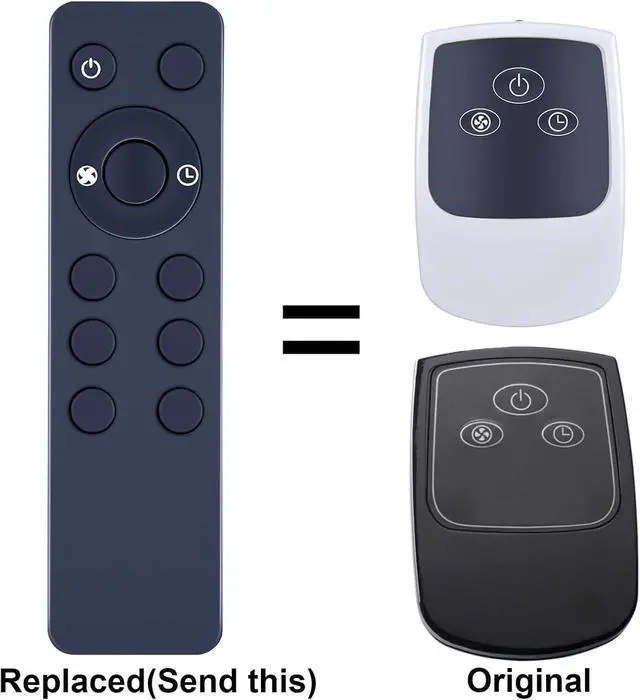 Alt view image 2 of 6 - Replacement Fan Remote Control Compatible with Lasko 2033654B 2033654 1843 1844 2546 3540 3542 S18625 S18924 1646 1850 1854 1880 1885 2740 2744 3440 A20561 A20700 Cyclone Pedestal Upright Fan