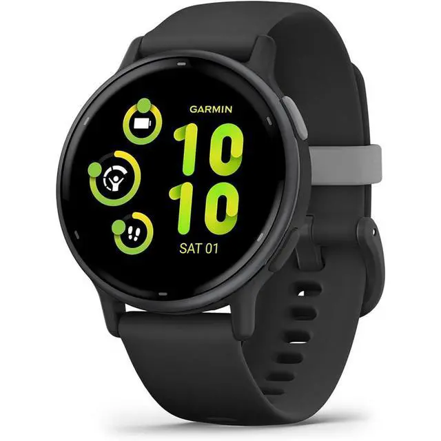 Alt view image 2 of 7 - 010-02862-10 Vivoactive 5 Fitness Smartwatch, Black | Official USA Partner Model | Bundle with Deco Essentials 2-Pack Screen Protector and 2 YR CPS Enhanced Protection Pack