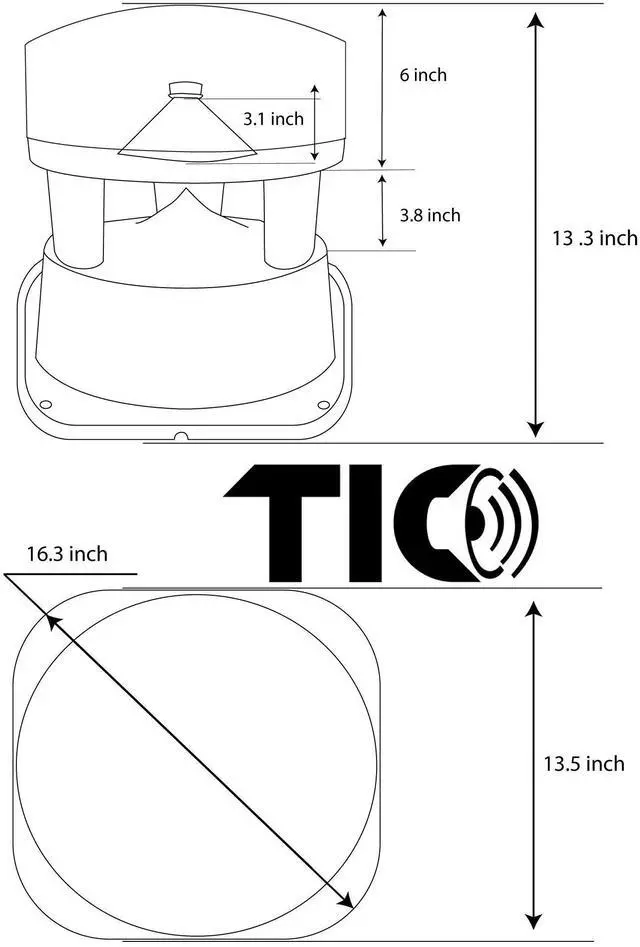 Alt view image 4 of 4 - B06 Premium 6" In-ground Omnidirectional 360° Weather-Resistant Speaker (Single)
