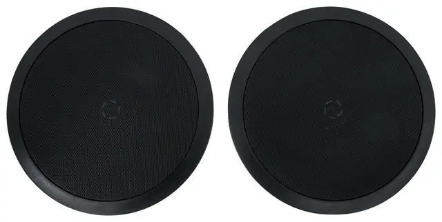 Alt view image 3 of 7 - HC85-16 Black 8" 16-Ohm Ceiling Home Audio Speakers, 6-Pack | 700W Peak/240W RMS, 2-Way, 8" Woofer, 1/2" Mylar Tweeter, Swivel Tweeter, 40Hz-20kHz, Paintable Grills, Rubber Surround