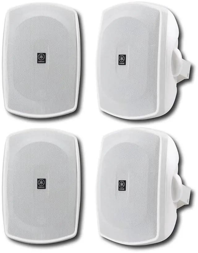 Main image of NS-AW190WH 2-Way Indoor/Outdoor White Speakers Bundle (2 Pair, 4 Speaker Bundle)