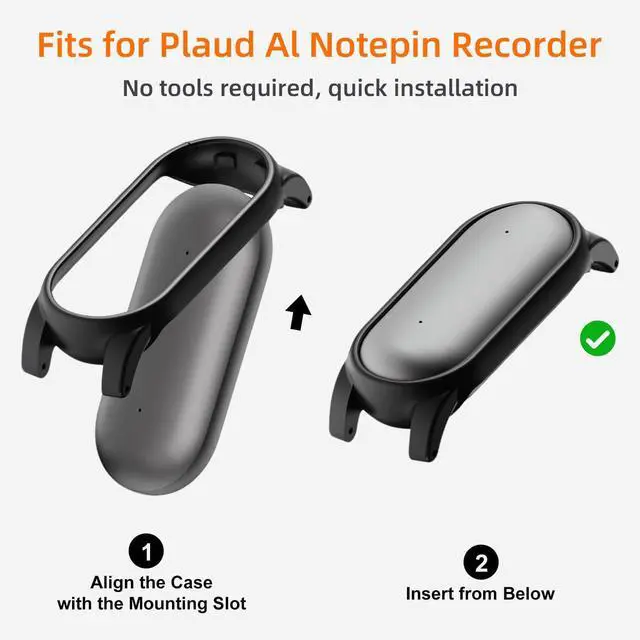 Alt view image 6 of 6 - Nylon Strap Compatible With Plaud NotePin/NotePin S AI Voice Recorder | Nylon Wristband Magnetic Buckle and Metal Case,Soft Breathable,Fits 5.39.3" Wrists, NotePin AI Voice Recorder Accessory