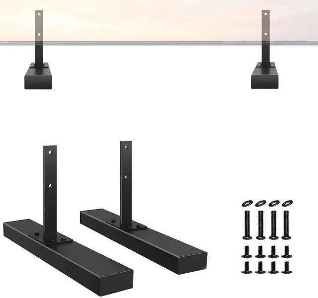 Main image of (Upgraded Version) Metal TV Stand Base Legs for Sony TV for XBR-55X900E XBR-65X900E TV Model, Only Fit for TV Hole Distance of 50 mm/1.97 inch Center-to-Center, Please Measure The Hole Spacing, Black