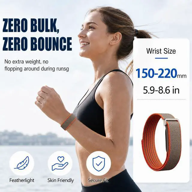 Alt view image 2 of 7 - Replacement Braided Band for Fitbit Air Performance Loop | Micro-Adjustable(150220 mm), Quick-Dry, Nylon, Hook & Loop, Featherlight, Aluminum Alloy Buckle, Airflow-Enhanced