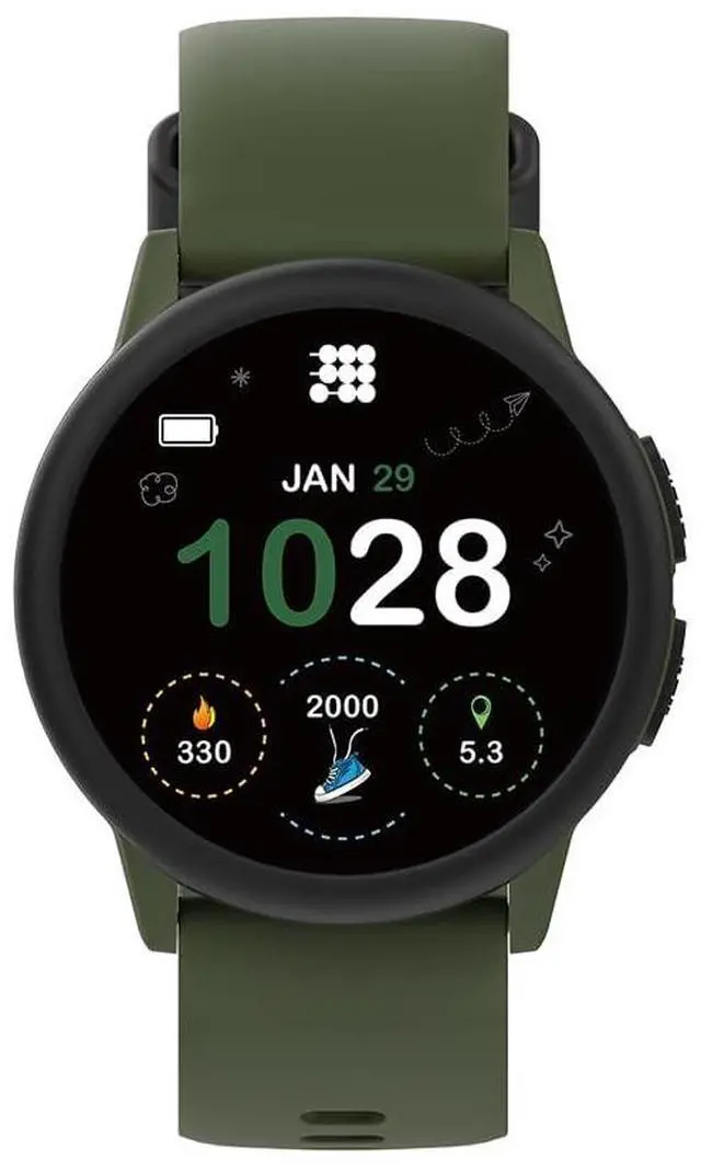 Main image of Cubitt Hero Gen 4 Smart Watch 1.27" IPS Display IP68 Green | Apple Find My & Android Find Hub, Heart Rate & SpO2 Monitoring, Sleep Tracking, Bluetooth 5.3, USB Charging