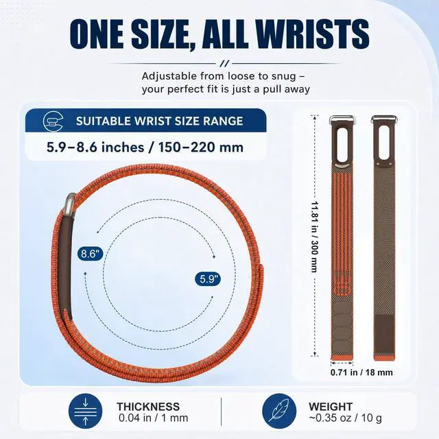 Alt view image 7 of 7 - Replacement Braided Band for Fitbit Air Performance Loop | Micro-Adjustable(150220 mm), Quick-Dry, Nylon, Hook & Loop, Featherlight, Aluminum Alloy Buckle, Airflow-Enhanced