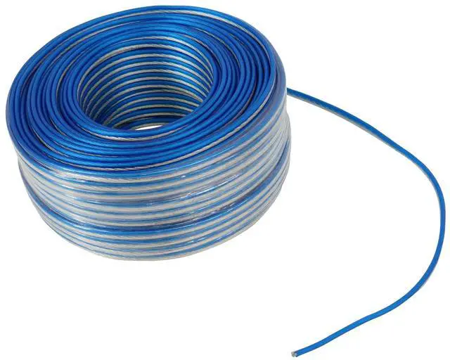 Main image of Blue 14G250 OFC 14 Gauge 250 Ft 100% Copper Speaker Wire | Car/Marine/Home Audio, Tinned for Corrosion Resistance, Super-Flex Design, Foot Markers, Polarity Labels, UV Resistant