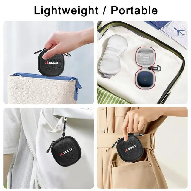 Alt view image 4 of 7 - Carrying Case for Anker Soundcore Liberty 5 / Liberty 4 / Liberty Air 2 Pro Noise-Cancelling Wireless Earbuds (Case Only)