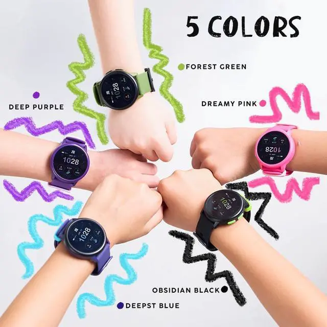 Alt view image 4 of 6 - Cubitt Hero Gen 4 Smart Watch 1.27" IPS Display IP68 Green | Apple Find My & Android Find Hub, Heart Rate & SpO2 Monitoring, Sleep Tracking, Bluetooth 5.3, USB Charging