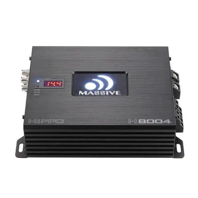 Alt view image 4 of 6 - H8004 | 125 Watts RMS x 4 @ 4 Ohm 4 Channel Hippo Series High Performance Amplifier