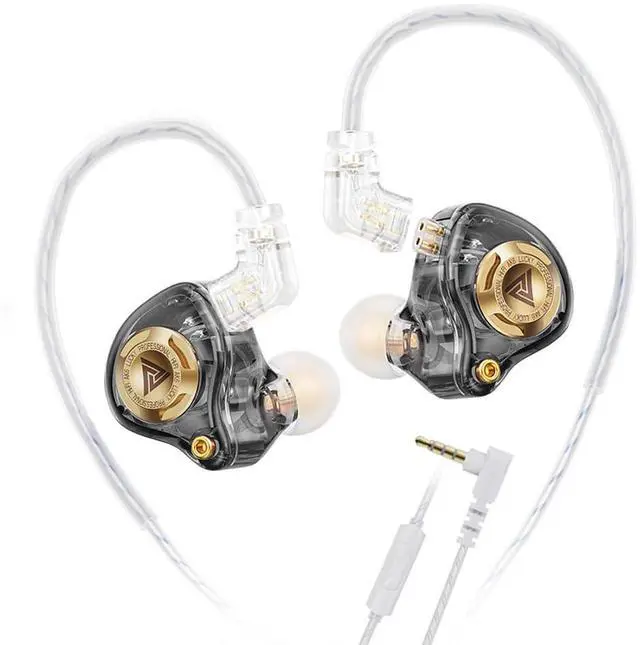 Main image of Qkz Ak6 Lucky in Ear Monitor, HiFi Wired Earbuds, Tunable Sound Wired Headphones Gaming Earbuds with 3-Level Adjusting Switch, Detachable Cable for Music Gaming Video Calling (Black)