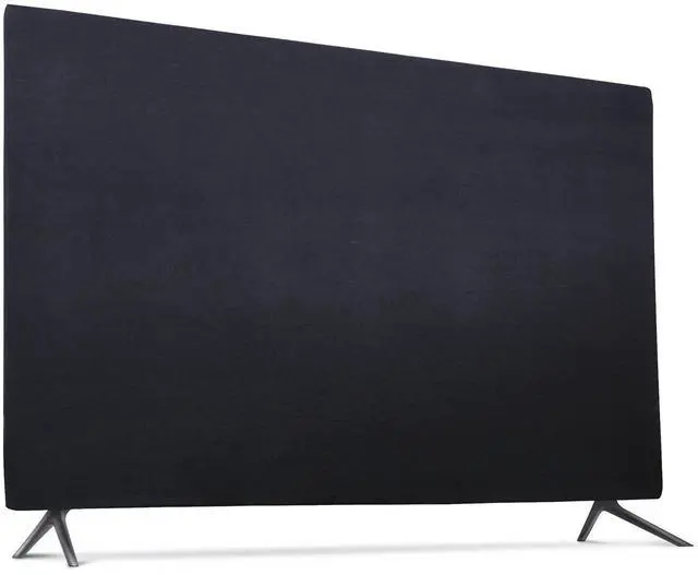 Main image of Indoor TV Set Cover, Soft Stretch Fabric Universal 55 Flat Screen Dust-proof Protector (55", Black)