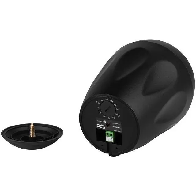 Alt view image 4 of 7 - WP4BT 4" IP66 Indoor/Outdoor Pendant Speaker Pair 70V/100V with 8 Ohm Bypass Black
