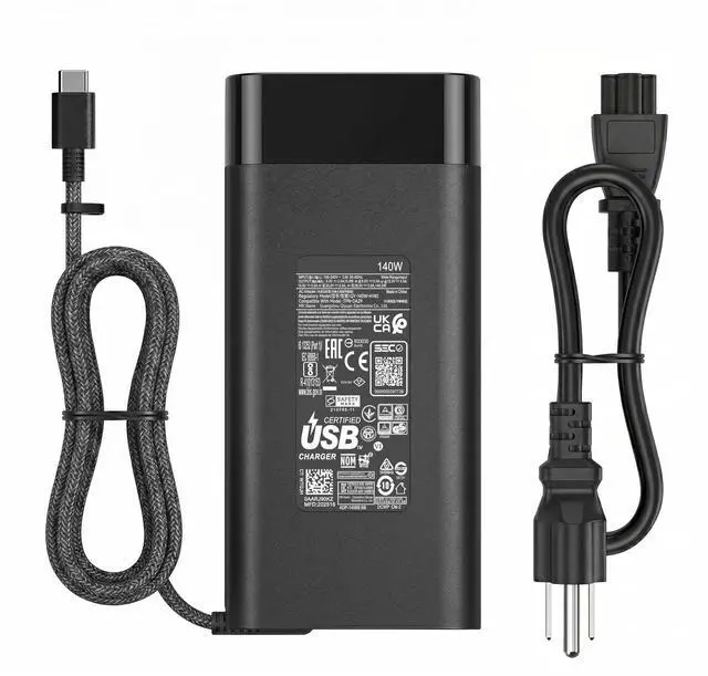 Main image of 140W Laptop Charger Compatible with HP OMEN Transcend 14 14-FB0000 14-FB0097NR 14-FB1047NR RTX 4050 4060 Spectre X360 16-AA0023DX N22270-001 TPN-LA29 USB-C Tip 28V/5A Power Adapter