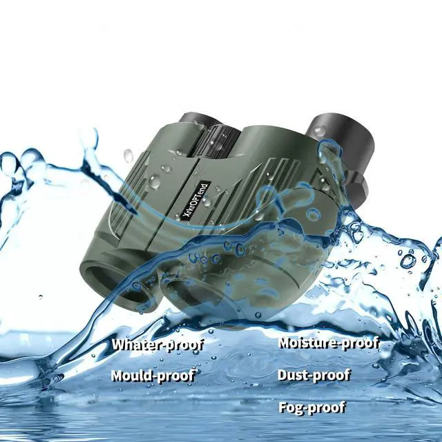 Alt view image 5 of 6 - 20x25 Compact Binoculars with Strap for Kids and Adults, Sharp Clear, Mini Low Weight Binoculars for Bird Watching,Hiking Outdoor, Cruise Ship,Concert
