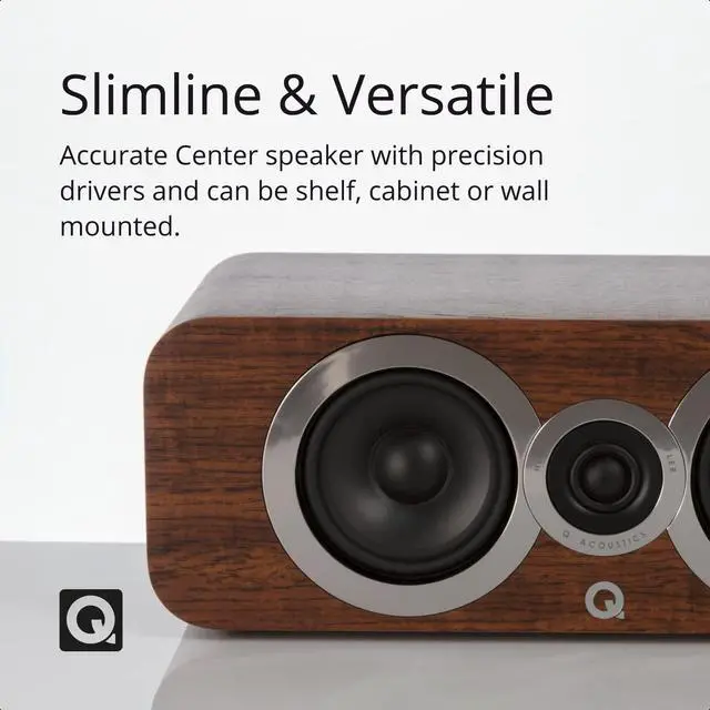 Alt view image 4 of 6 - 3090Ci Center Speaker English Walnut - 2-way Reflex Enclosure Type, 2 x 4 Mid/Bass Driver, 1 x 0.9 Tweeter - Active Speakers/Hifi Speakers for Home Theater Sound System