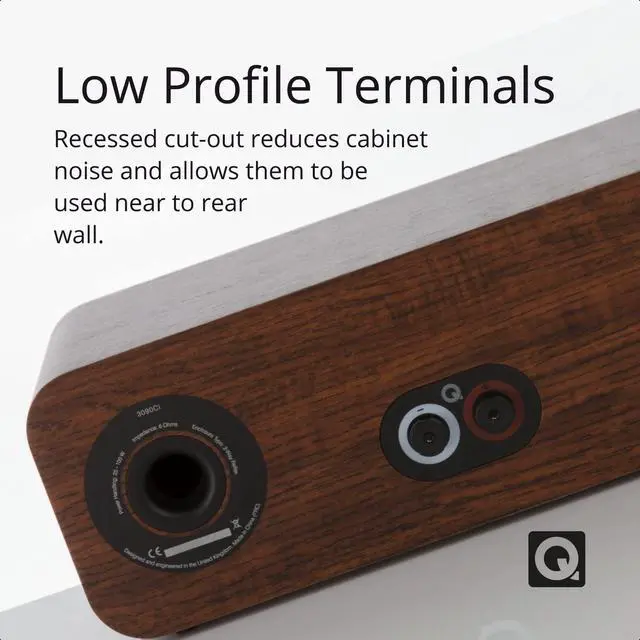 Alt view image 6 of 6 - 3090Ci Center Speaker English Walnut - 2-way Reflex Enclosure Type, 2 x 4 Mid/Bass Driver, 1 x 0.9 Tweeter - Active Speakers/Hifi Speakers for Home Theater Sound System
