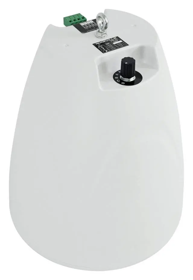 Alt view image 6 of 7 - PEN-65T White 6.5" 70V Hanging Pendant Speaker, 4-Pack | 70V/100V Transformer Taps: 40W, 20W, 10W, 5W or 8 Ohm 60W RMS, Euroblock Terminals, Deep Bass, Restaurants