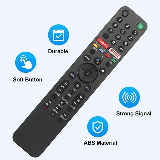 Alt view image 4 of 5 - New RMF-TX500U RMFTX500U Voice Remote Control for Sony Smart TV KD55X9500G KD55X9000H KD65X9000H KD75X9500G KD85X9500G KD55X9500H Controller with Two Batteries
