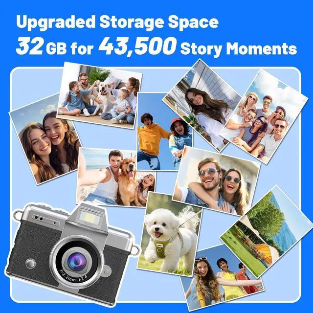 Alt view image 7 of 7 - Mini Keychain Camera HD Video Ultra-Compact Retro Digital Camera with 32GB SD Card USB Card Reader Adapter Portable Tiny Camera for Travel, Study, Daily Vlogging (Black)