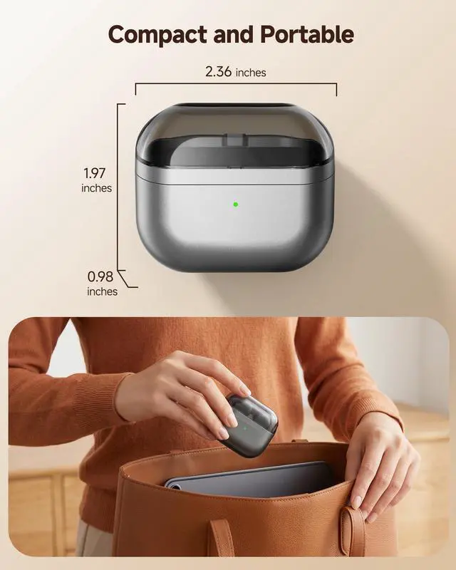 Alt view image 5 of 7 - Repelacement Wireless Charging Case Compatible with Samsung Galaxy Buds3 FE | Charger Case for Galaxy Buds 3 FE with USB-C Cable, Support Wireless & Wired Charging (Earbuds Not Included)