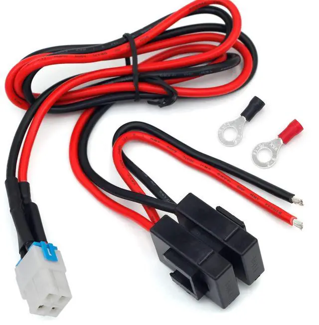 Main image of 4-pin 12AWG DC Power Supply Cable for Yaesu Radio FT-450D FT-891 FT-991-A FT950 FTDX-1200 Kenwood TS-480 TS-590SG TS-890s Icom IC-7000 IC-7200 IC-7600 IC-7300 Alinco DX-SR9T Vertex