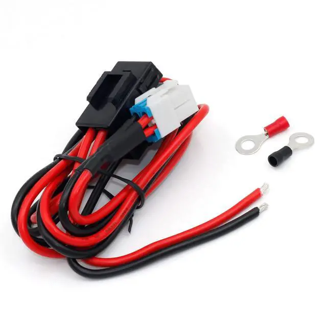 Alt view image 2 of 6 - 4-pin 12AWG DC Power Supply Cable for Yaesu Radio FT-450D FT-891 FT-991-A FT950 FTDX-1200 Kenwood TS-480 TS-590SG TS-890s Icom IC-7000 IC-7200 IC-7600 IC-7300 Alinco DX-SR9T Vertex