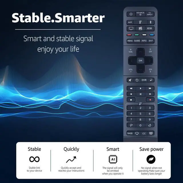 Alt view image 5 of 7 - Replacement for Bose Hi-Fi Soundtouch 300 Sound Bar Remote Controller New, Part Number 755001-0030