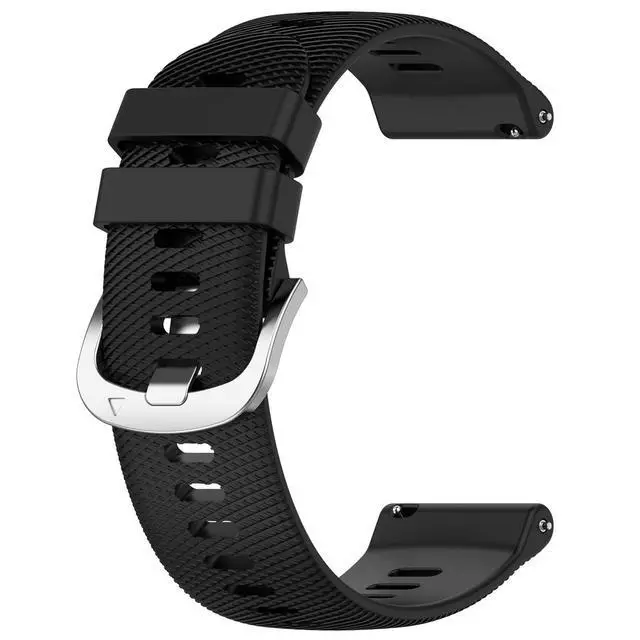 Alt view image 4 of 7 - 20mm Replacement Band Compatible with Garmin Venu 2 Plus, Replacement Silicone Wrist Strap Bracelet Band for Man and Woman, Soft And Durable(Black)