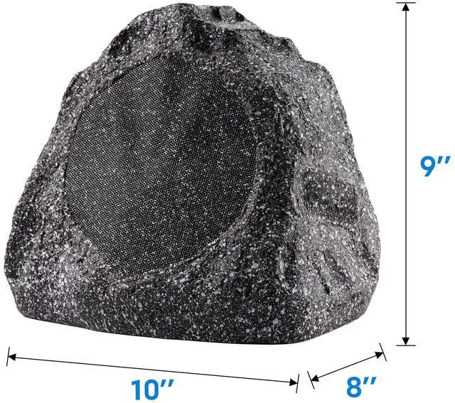 Alt view image 6 of 7 - 6R6G Outdoor Granite 6.5" Rock 6 Speaker Set for Deck Pool Spa Yard Garden