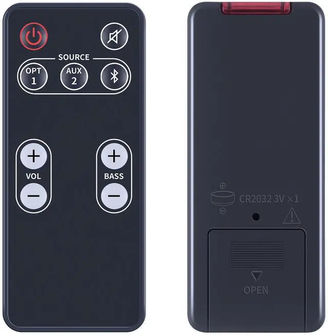 Main image of Replacement Remote Control Compatible for Polk Audio Video Soundbar Speaker System FR1 DSB1 D581 RE95201 E9520-1 Sound Bar Remote Controller