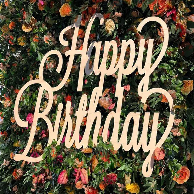 Alt view image 4 of 7 - Rustic Wooden Happy Birthday Sign,Reusable Letters Happy Birthday Backdrop, Home, Special Occasions for Arch Backdrop,for Kids'&Adults' Farmhouse Style Birthday Party Decor