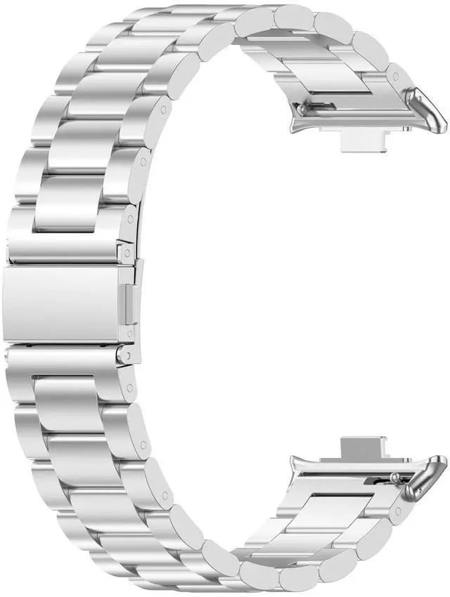 Alt view image 4 of 7 - Bands Compatible for Xiaomi Smart Band 9 Pro Stainless Steel Metal Adjustable Sport Business Wristband Bracelet Strap for Xiaomi Band 9 Pro/Band 8 Pro Fitness Tracker for Men & Women