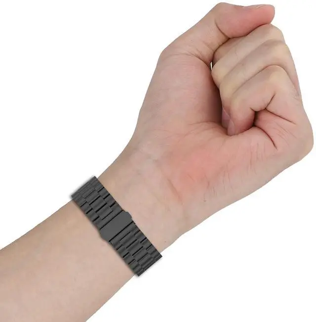 Alt view image 5 of 5 - Bands Compatible for Xiaomi Smart Band 9 Pro Stainless Steel Metal Adjustable Sport Business Wristband Bracelet Strap for Xiaomi Band 9 Pro/Band 8 Pro Fitness Tracker for Men & Women