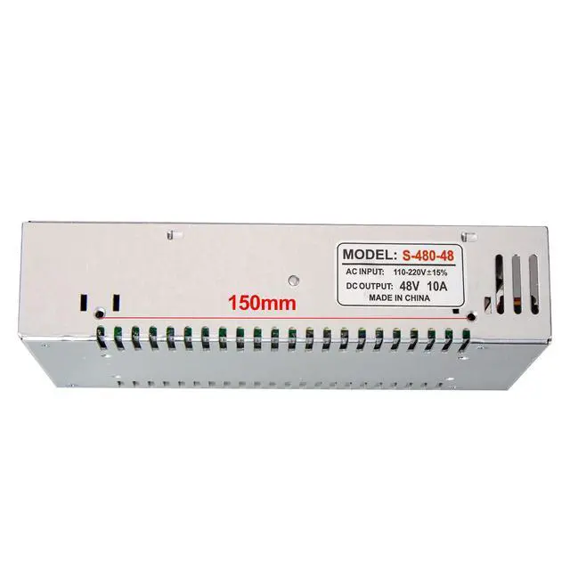 Alt view image 5 of 7 - 48V 10A Universal Switching Power Converter Adapter Transformer Regulated Supply AC to DC LED Driver 480w for CCTV, Radio, Computer Project