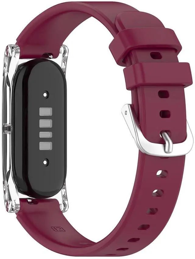 Alt view image 4 of 7 - 4-Pack Silicone Bands Compatible with Google Fitbit Air Replacement Wristbands Waterproof Strap Bracelet for Women Men