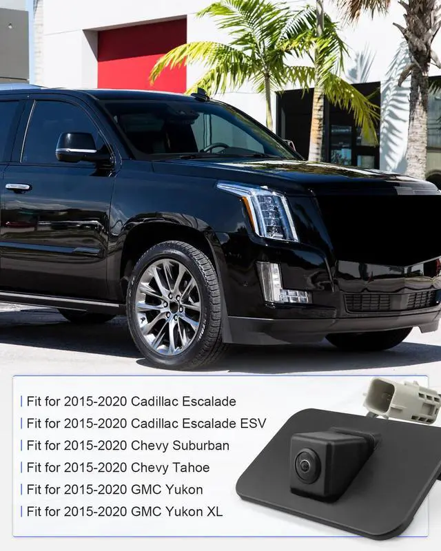 Alt view image 2 of 7 - 23378804 Backup Camera Rear View Parking Assist Camera Fit for Chevy Suburban Tahoe, for Cadillac Escalade ESV for GMC Yukon XL 2015 2016 2017 2018 2019 2020 Replace 23404613 23432248