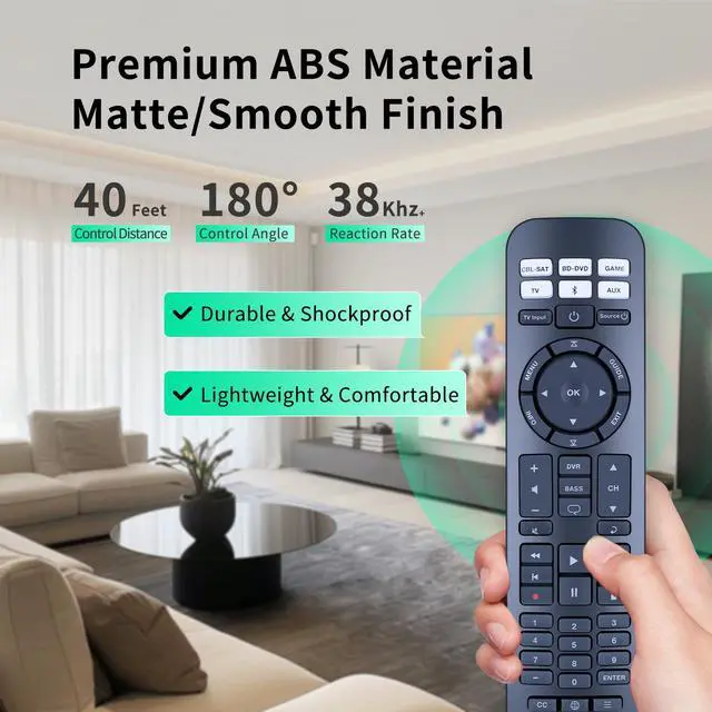 Alt view image 5 of 7 - New Replacement for Bose RC-PWS III Universal Remote Control, Compatible with Bose Cinemate I IIGS 1SR Solo5 Solo 10 & 15 Solo TV Sound Systems & CineMate Home Theater Speaker Systems