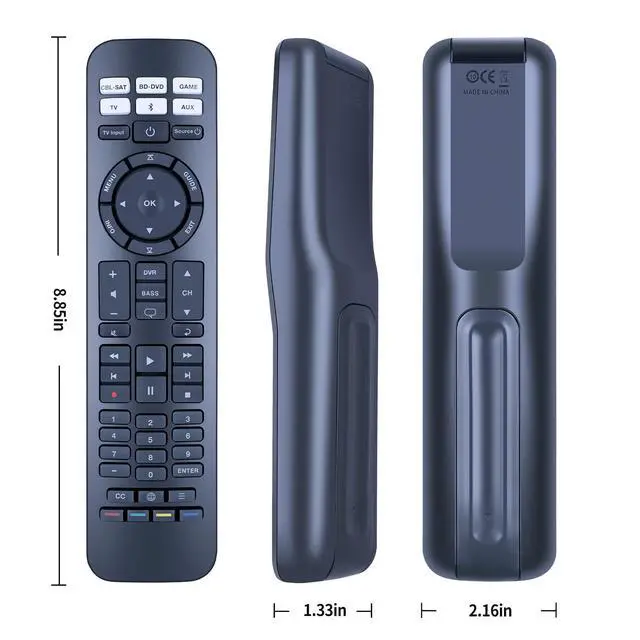 Alt view image 7 of 7 - New Replacement for Bose RC-PWS III Universal Remote Control, Compatible with Bose Cinemate I IIGS 1SR Solo5 Solo 10 & 15 Solo TV Sound Systems & CineMate Home Theater Speaker Systems