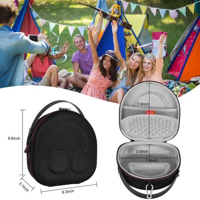 Alt view image 3 of 6 - EVA Hard Case for JBL Tune 710BT, JBL Tune 720BT, JBL Tune 770NC, Sony WH-CH710N/WH-CH720N/WH-CH702N Noise Canceling Wireless Headphones,Premium Travel Protective Storage Bag - Grey