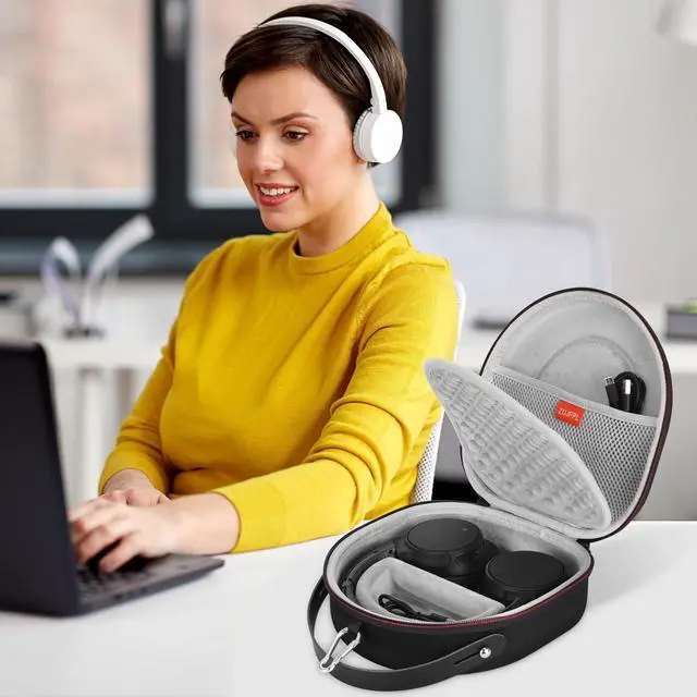 Alt view image 5 of 6 - EVA Hard Case for JBL Tune 710BT, JBL Tune 720BT, JBL Tune 770NC, Sony WH-CH710N/WH-CH720N/WH-CH702N Noise Canceling Wireless Headphones,Premium Travel Protective Storage Bag - Grey
