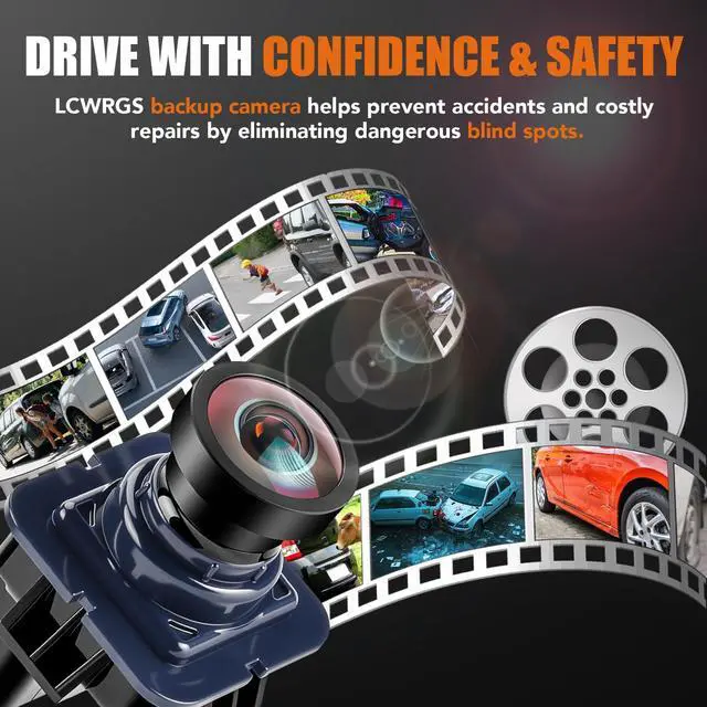 Alt view image 7 of 7 - Rear View Backup Camera Park Assist Fits for 2010 2011 2012-2014 Ford F150 | for Ford Mustang 2015-2020, Lincoln MKC 2015 2016 2017 2018 2019 Night Vision Wide-angle Reverse Camera OE# EL3T19G490AA