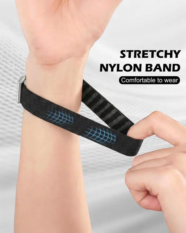 Alt view image 4 of 7 - Nylon Sport Band Compatible with Whoop 5.0 Bicep Bands One, Peak and Life, Breathable Nylon Adjustable Waterproof Replacement Wristbands Straps for Whoop Band 5.0Not Compatible with Gen 4