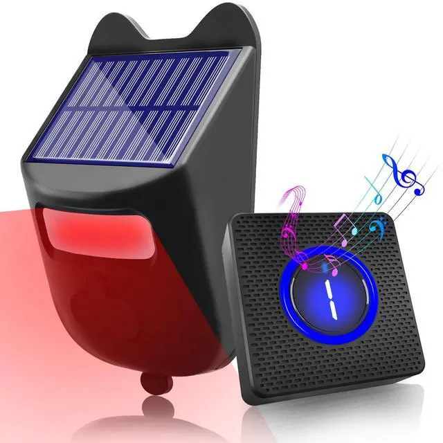 Main image of Solar Driveway Alarms Wireless Outside Weatherproof Motion Detector & Sensor for 1000ft Long Range - No Need Replace Batteries Security Driveway Alert System - Monitor & Protect Outside Property