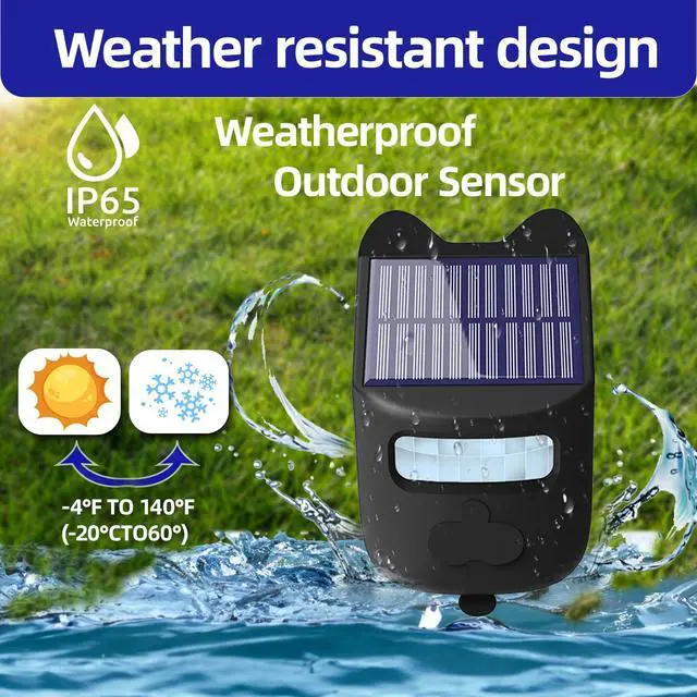 Alt view image 6 of 7 - Solar Driveway Alarms Wireless Outside Weatherproof Motion Detector & Sensor for 1000ft Long Range - No Need Replace Batteries Security Driveway Alert System - Monitor & Protect Outside Property