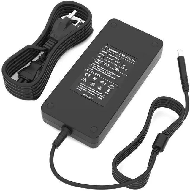 Alt view image 2 of 7 - 180W Charger Compatible with Dell Dock WD19 WD19S WD19TBS WD19TB WD15 SD25 WD22TB4 D6000 TB15 TB16 TB18DC K16A K17A001 SD25TB4 Universal Docking Station Power Adapter Cord