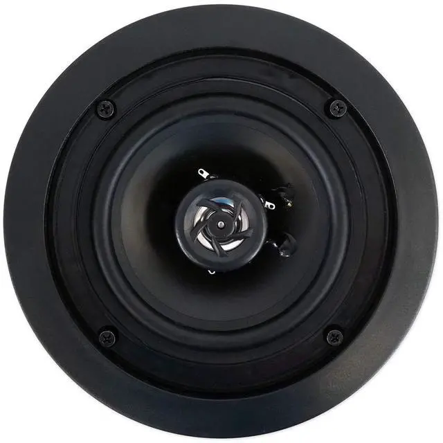 Alt view image 4 of 6 - CC525T Black 5.25" 40W RMS Commercial Ceiling Speakers, 4-Pack | 70V, Adjustable Tap 2.5W-20W, 2-Way, 8 Ohm Compatible, Swivel Tweeter, Paintable Grills, In-Ceiling, For Restaurants