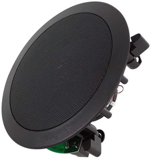 Alt view image 6 of 6 - CC525T Black 5.25" 40W RMS Commercial Ceiling Speakers, 4-Pack | 70V, Adjustable Tap 2.5W-20W, 2-Way, 8 Ohm Compatible, Swivel Tweeter, Paintable Grills, In-Ceiling, For Restaurants